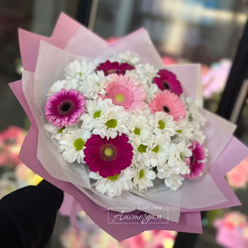 Розовый букет невесты 1