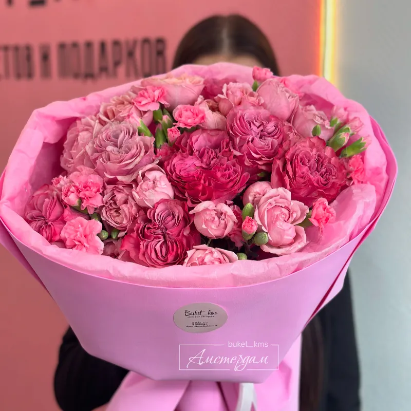 Букет в розовой гамме для нее 