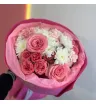Сборный букет в розовой гамме облачный 
