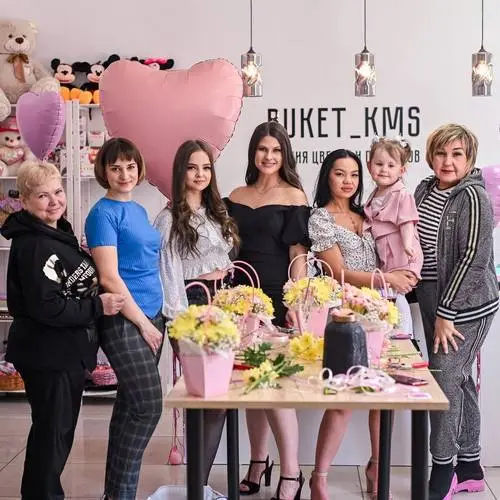 команда цветочного магазина